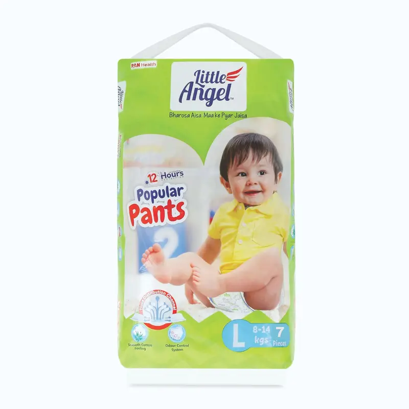 Little Angel Diaper Pants – Large (L), 7-Piece Pack For Growing Toddlers 1