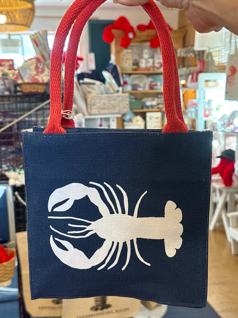 Lobster Waves Reusable Gift Tote Bag 1