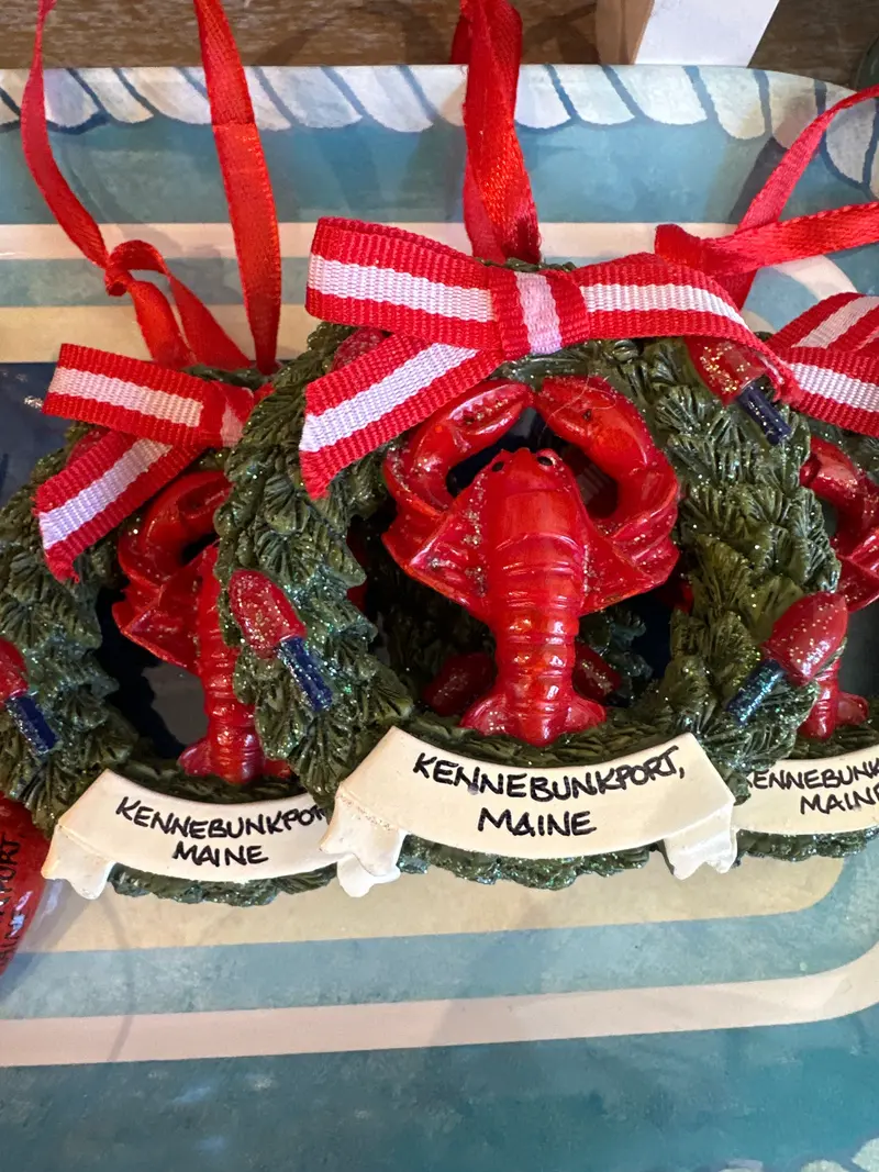 Lobster Wreath Holiday Ornament 1