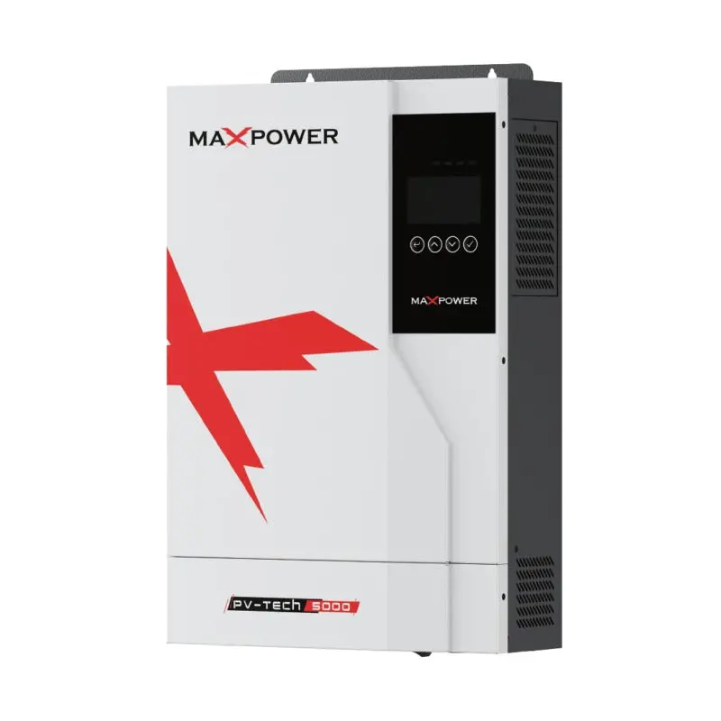 Maxpower Pv Tech 5000 Single-Phase Hybrid Inverter – 3.6Kw, 24V Battery, Pure Sine Wave 1