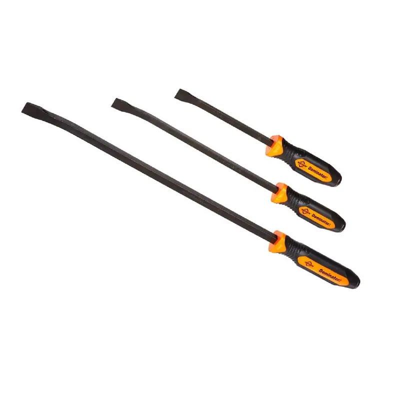 Mayhew 14071Or 3-Piece Orange Dominator Curved Pry Bar Set 1