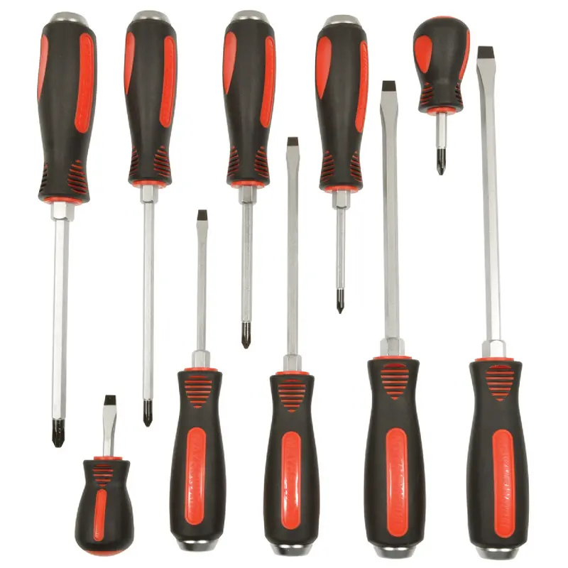 Mayhew 66306 Capped-Head Screwdriver Set – 10-Piece Precision Hand Tool Kit 1