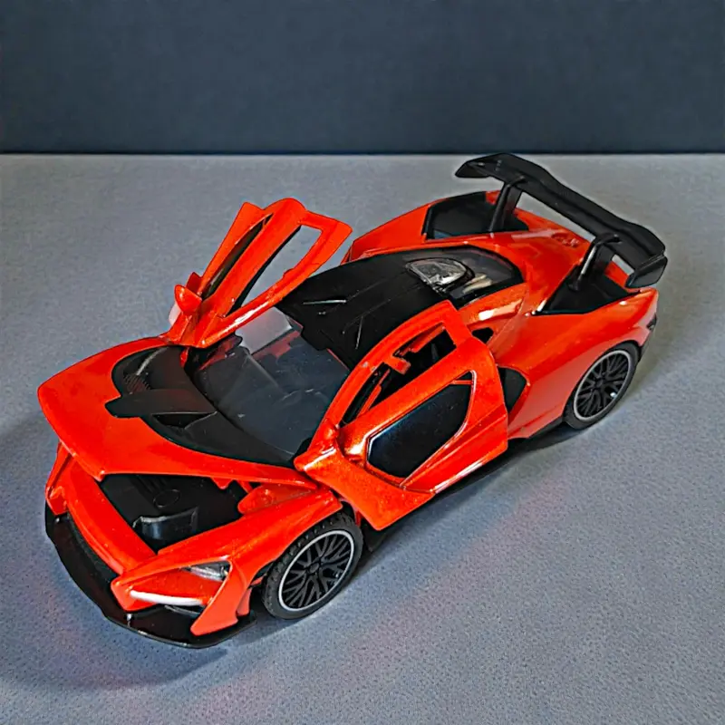 Mclaren Senna 1:32 Zinc Alloy Supercar – Pull-Back Toy With Led Lights, Music & Realistic Detailing 1