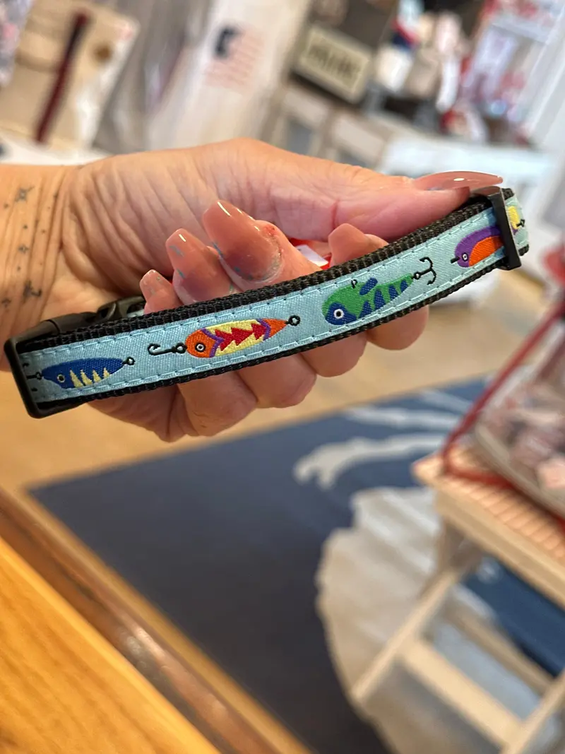 Medium Fish Lure Dog Collar For Pets 1