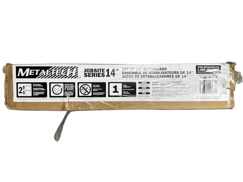 Metaltech 14-Inch Scaffolding Outrigger Pins And Knobs – Set Of 4 Heavy-Duty Anchors 1