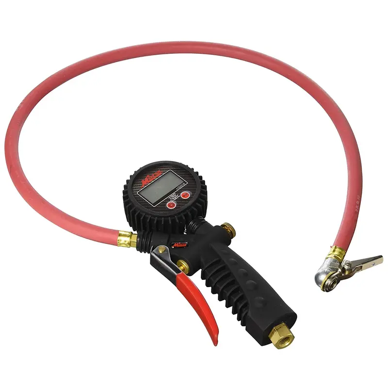 Milton 573D Pro Digital Pistol-Grip Inflator Gauge – 36" Hose With Ball Chuck & Clip, 255 Psi 1