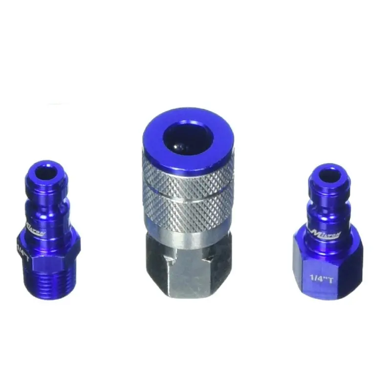 Milton S-303Tkit T-Style Colorfit Kit – 3-Piece, 1/4" Npt, Blue 1