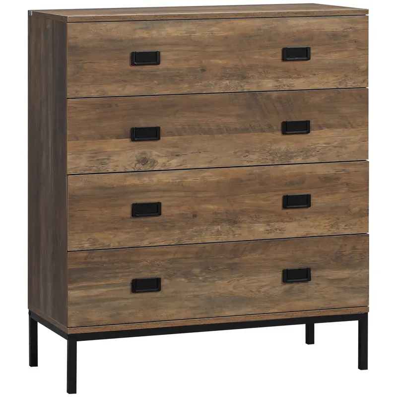 Minimalist 6-Drawer Chest Of Drawers – Slim Profile Dresser With Soft-Close Mechanism And Neutral Finish 1