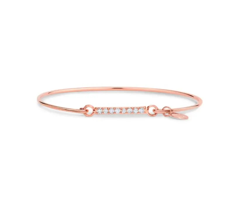 Minimalist Rose Gold Bar Bracelet 1
