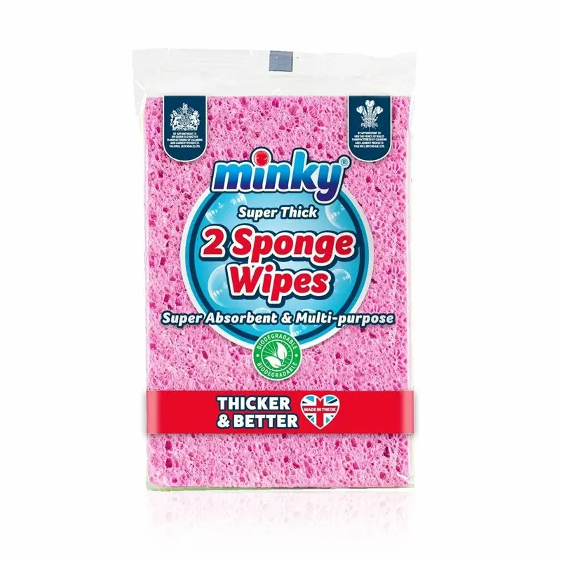 Minky Sponge Wipes – 2-Pack Reusable Cleaning Cloths 1