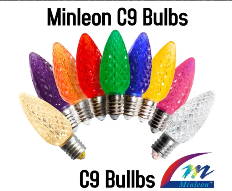 Minleon C9 V2 Faceted Led Bulbs – Crystal-Effect Outdoor Lighting 1