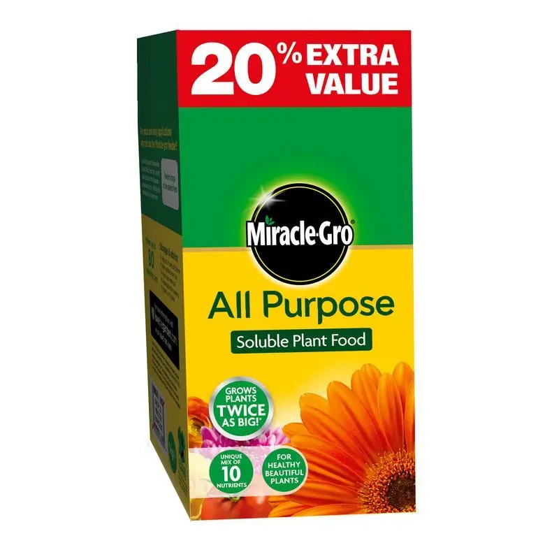 Miracle-Gro All-Purpose Plant Food – 1Kg Bag With Bonus 20% Extra Free 1