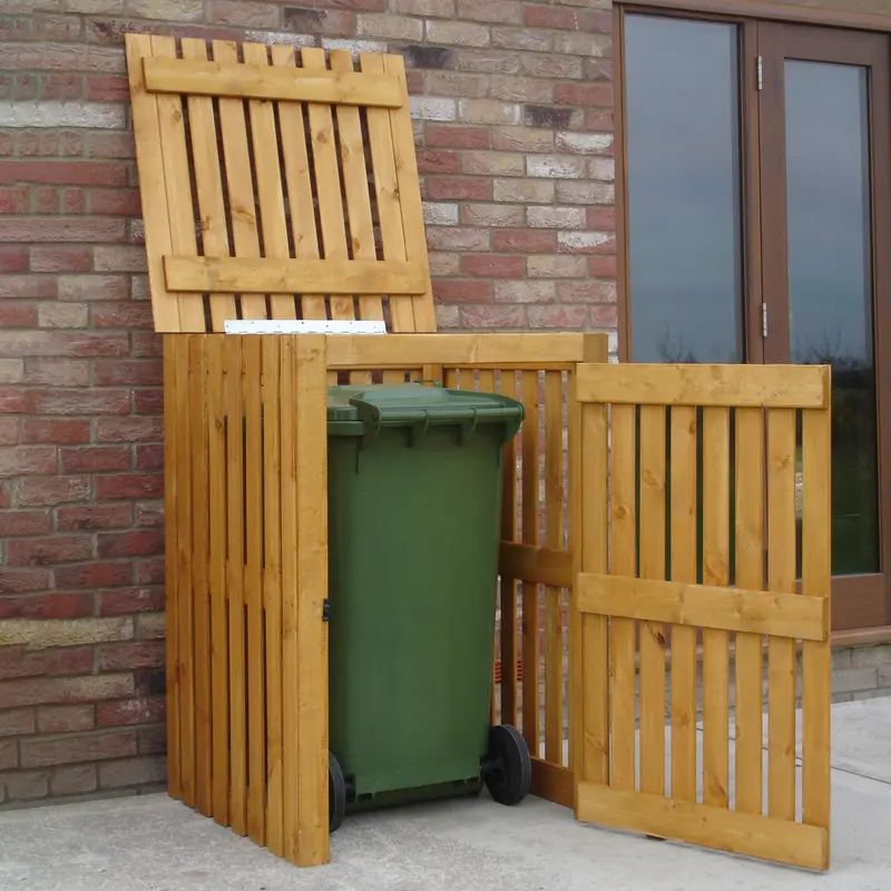 Moderna Premium Slatted Bin Storage Unit – 2'4" X 2'8" Flat Assembly Design 1