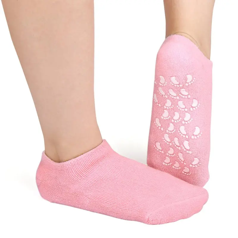 Moisturizing Foot Protector Socks – Silicone Gel Heel & Arch Sleeves For Cracked Skin & Pain Relief 1