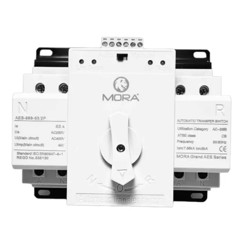 Mora 2P 63A Automatic Transfer Switch (Ats) – Dual-Power Seamless Switchover For 230V Systems 1