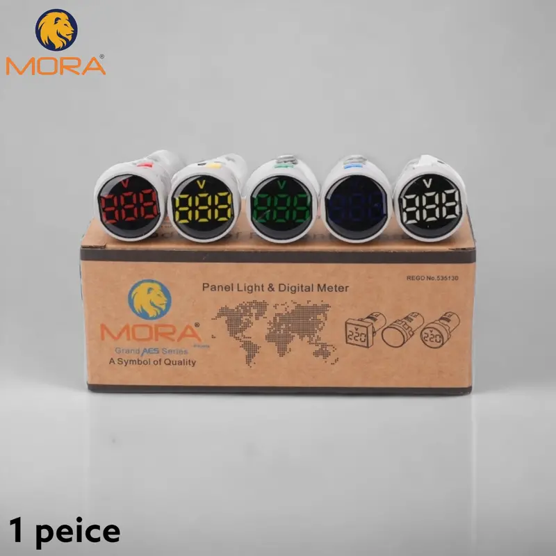 Mora Bulgaria Led Voltmeter – Din-Rail Or Panel-Mount Voltage Indicator 1