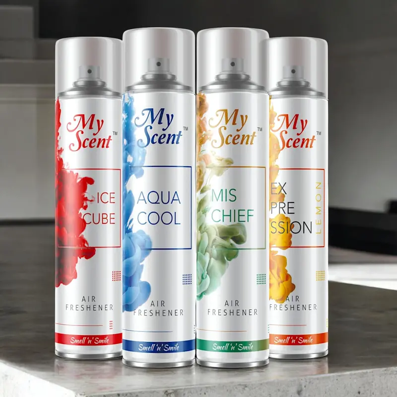 My Scent Long-Lasting Room Freshener Spray Combo – 4 X 320Ml Air Deodorizers For Home & Office 1