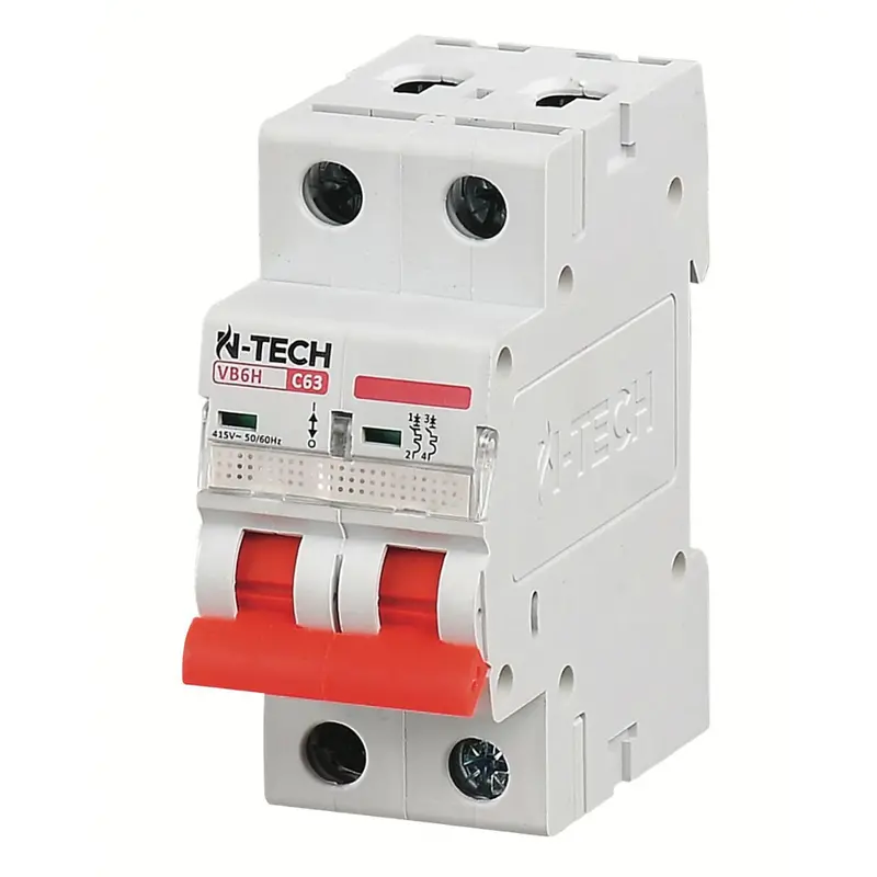 N-Tech Vb6H 2-Pole Ac Miniature Circuit Breaker – Dual-Pole Circuit Safety 1