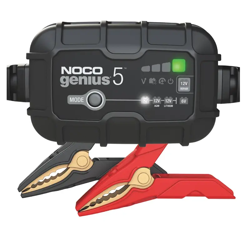 Noco Genius5 Smart 5A Battery Maintainer For 6V And 12V Lead-Acid & Lithium Batteries 1