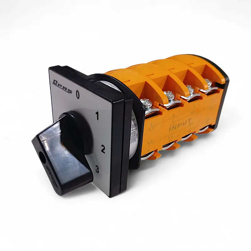 Opas 4-Position Rotary Phase Selector – Manual Changeover Switch For Three-Phase Load Balancing 1