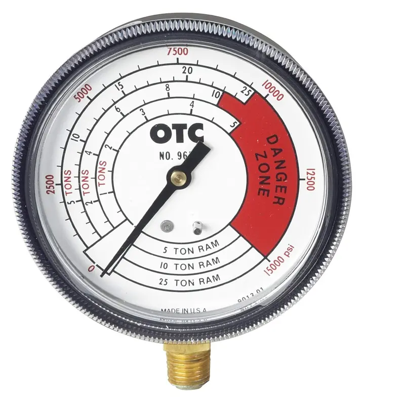 Otc 4-Scale Pressure Gauge – 0 To 25 Ton Range 1