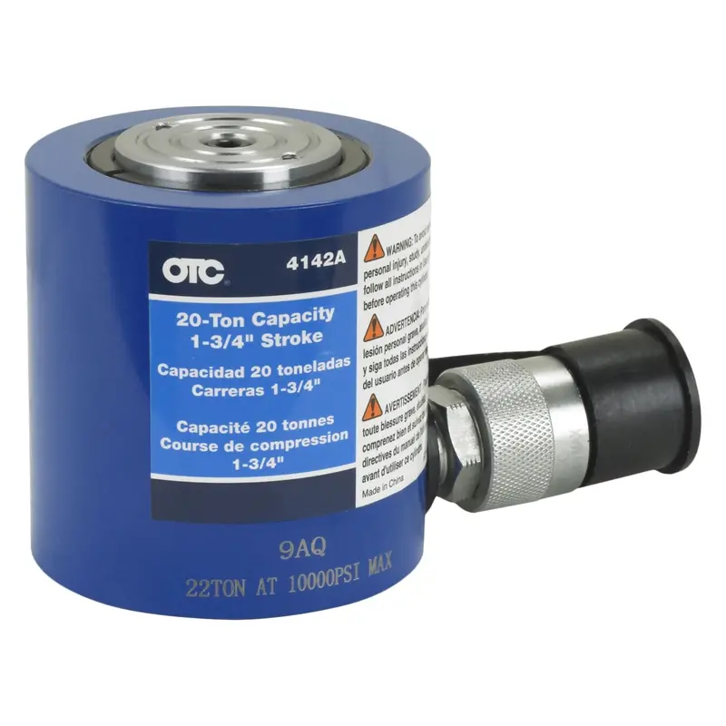 Otc 4142A Compact 20-Ton Single-Acting Hydraulic Cylinder – 1-3/4" Stroke 1