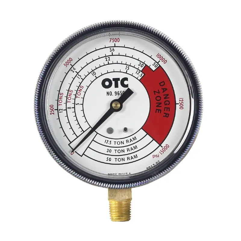 Otc 9650 High-Pressure Gauge: 0–1000 Psi / 0–30 Ton Range 1