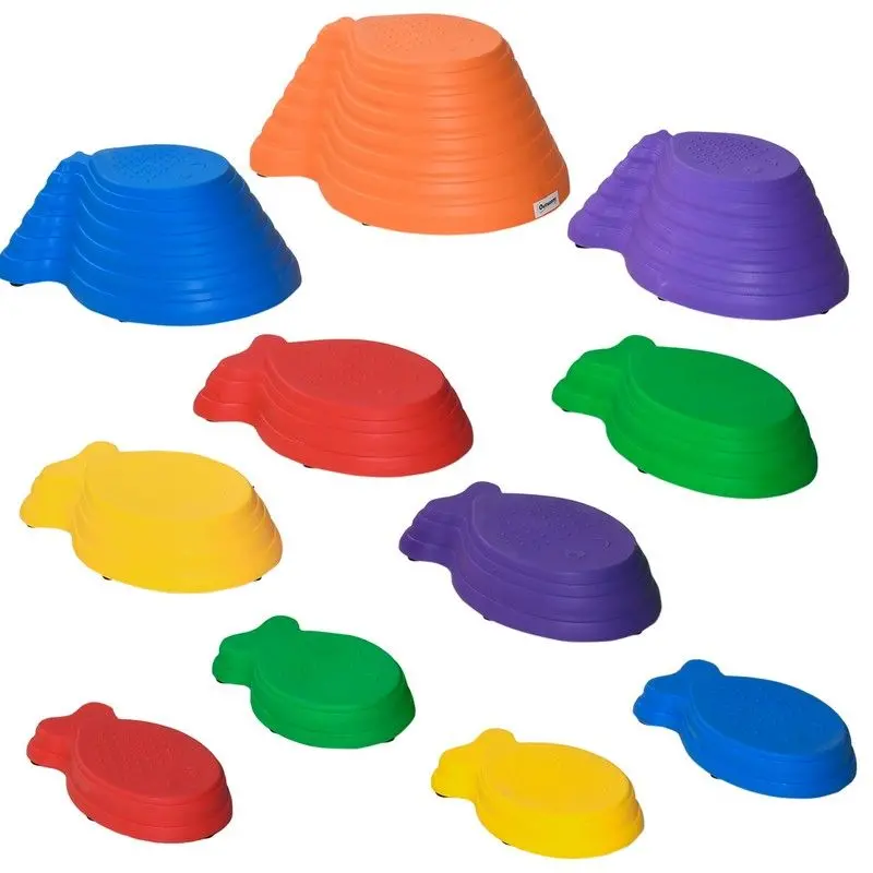 Outsunny 11-Piece Colorful Balance Stepping Stones Set For Kids 1
