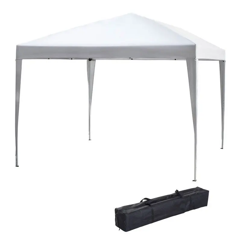 Outsunny 3M X 3M Height-Adjustable Pop-Up Gazebo – Waterproof Marquee Tent For Parties, Weddings & Outdoor Events (White) 1