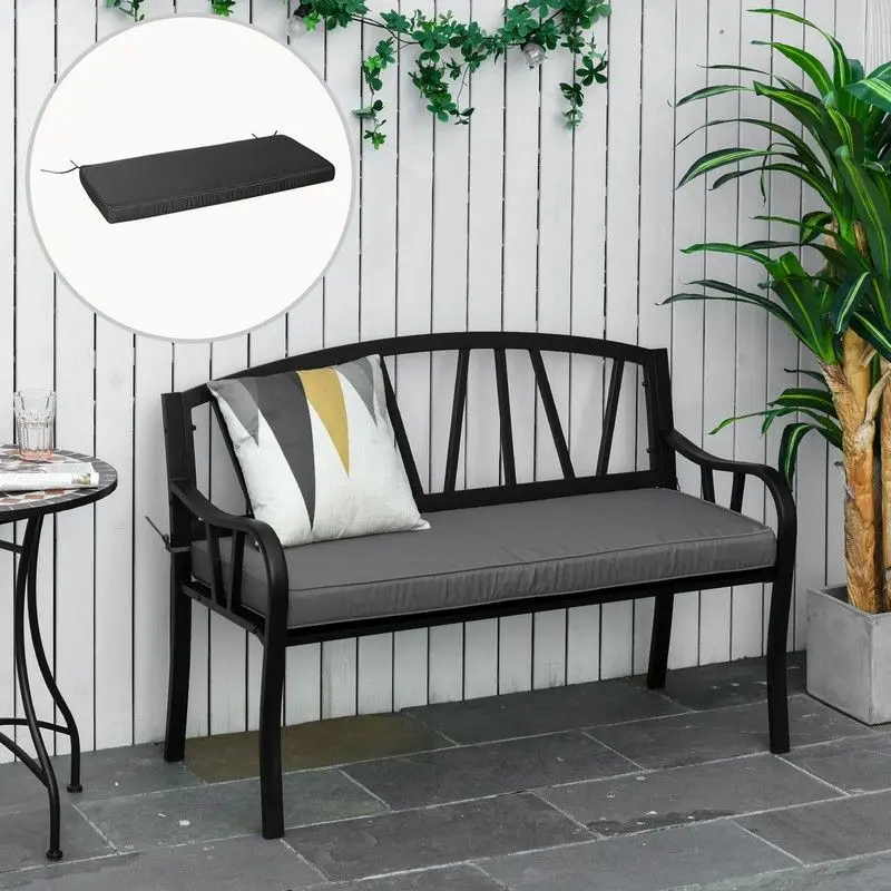 Outsunny Patio Bench Cushion – Soft 2-Person Seat Pad For Indoor/Outdoor Use 1