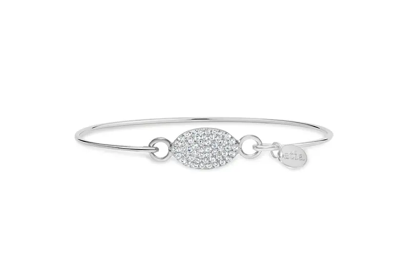 Oval-Shaped Pavé Icon Bracelet 1