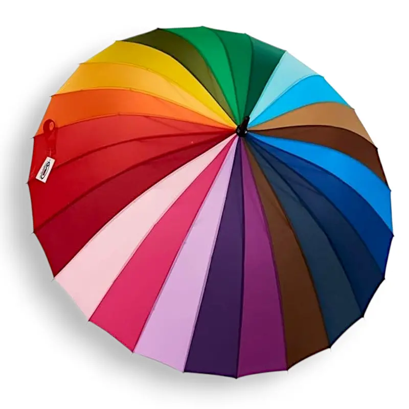 Oversized Rainbow Umbrella – Uv & Rain Protection For All Ages, Ideal For Travel & Daily Use 1
