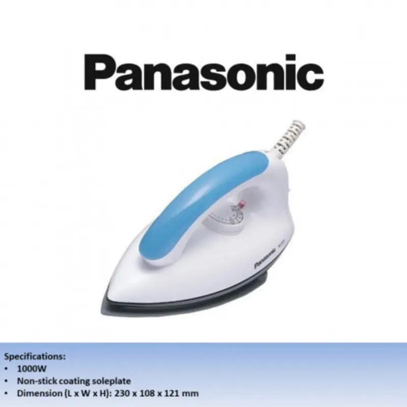 Panasonic Ni-317T Dry Iron – Compact, Efficient Home Iron With Rapid Heat-Up 1