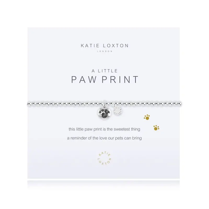 Paw Print Animal Lover Charm Bracelet 1