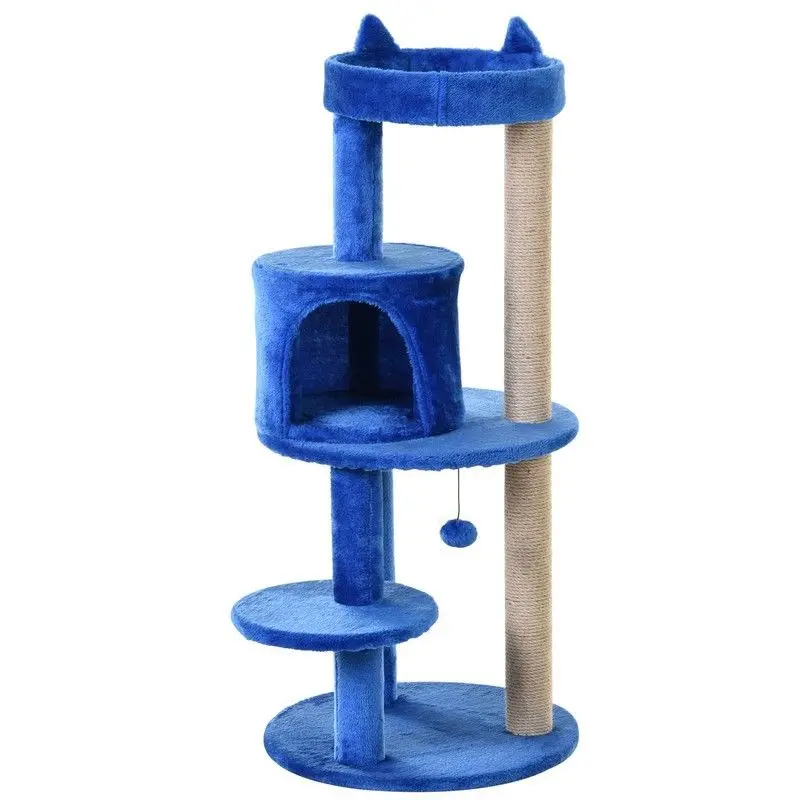 Pawhut 104Cm Freestanding Cat Tree – Compact Vertical Climber 1