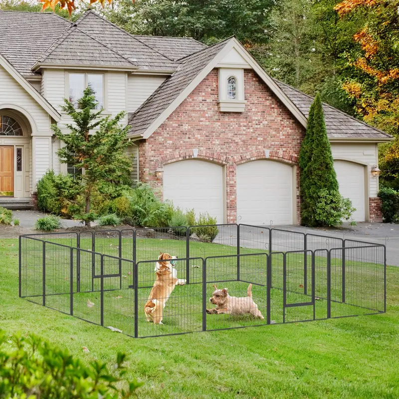 Pawhut 16-Panel Modular Pet Playpen – Expandable Enclosure For Small And Medium Pets 1