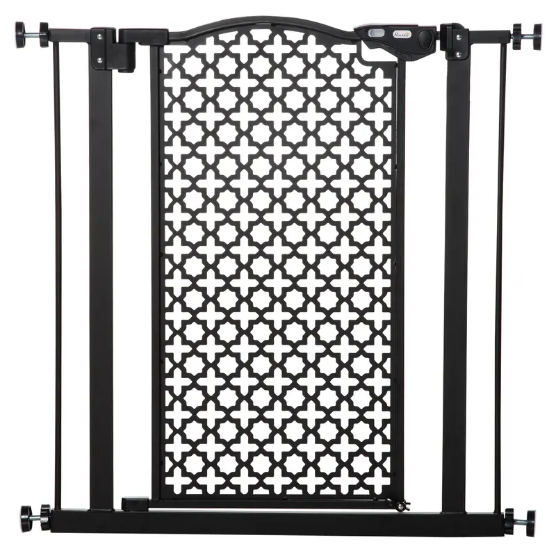 Pawhut 74–80 Cm Height-Adjustable Safety Gate For Homes And Staircases 1