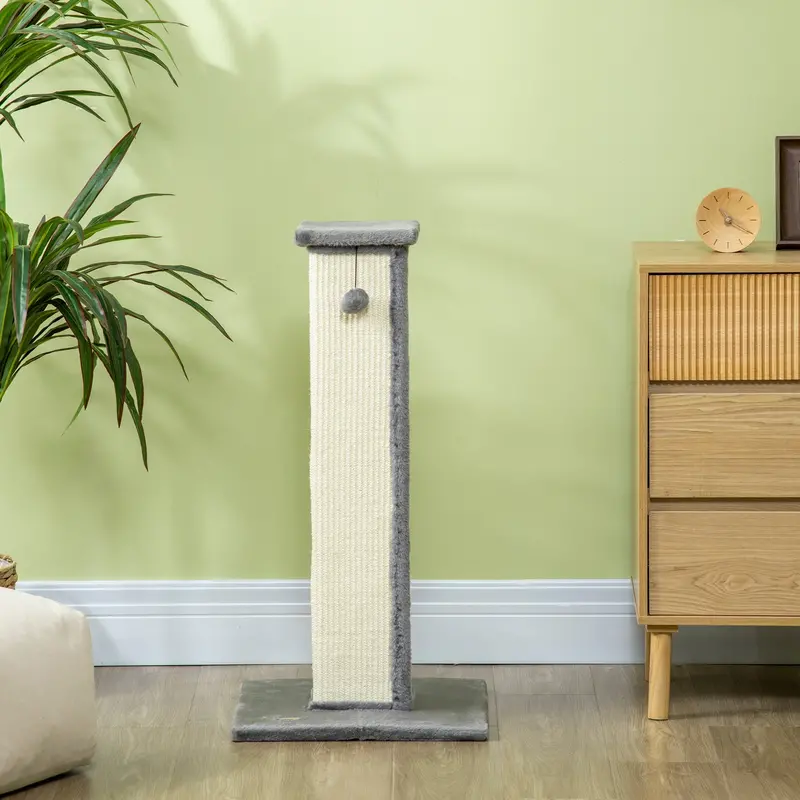 Pawhut 81 Cm Cat Scratching Post With Sisal Wrap 1