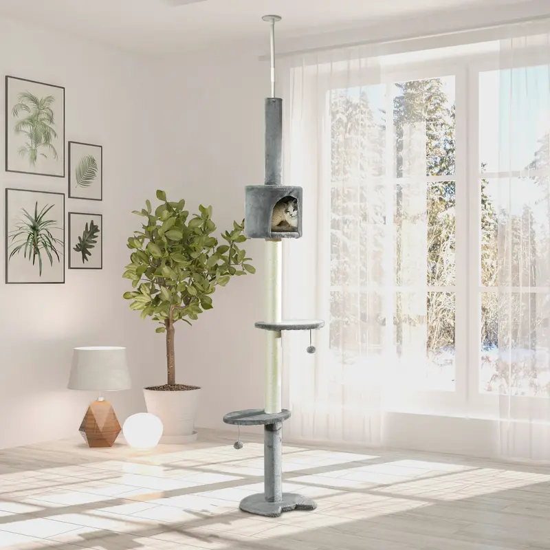 Pawhut Classic Cat Tree – Versatile Indoor Climbing & Resting Furniture 1