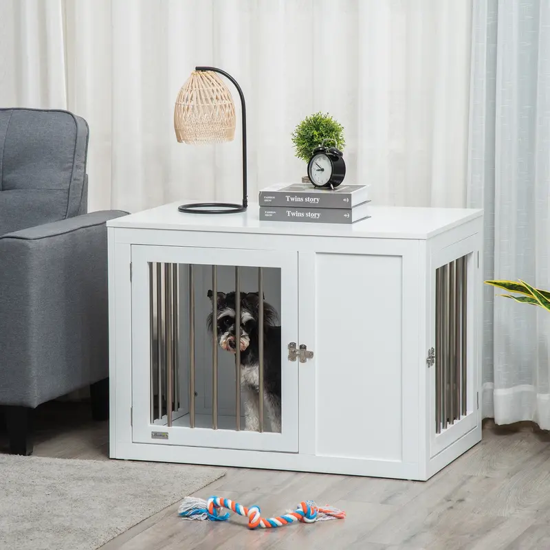 Pawhut Furniture-Style Dog Crate – Stylish, Functional Pet Enclosure 1