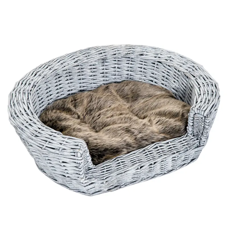 Pawhut Pet Basket Sofa Bed – Stylish, Comfortable Lounging Spot With Woven Texture 1