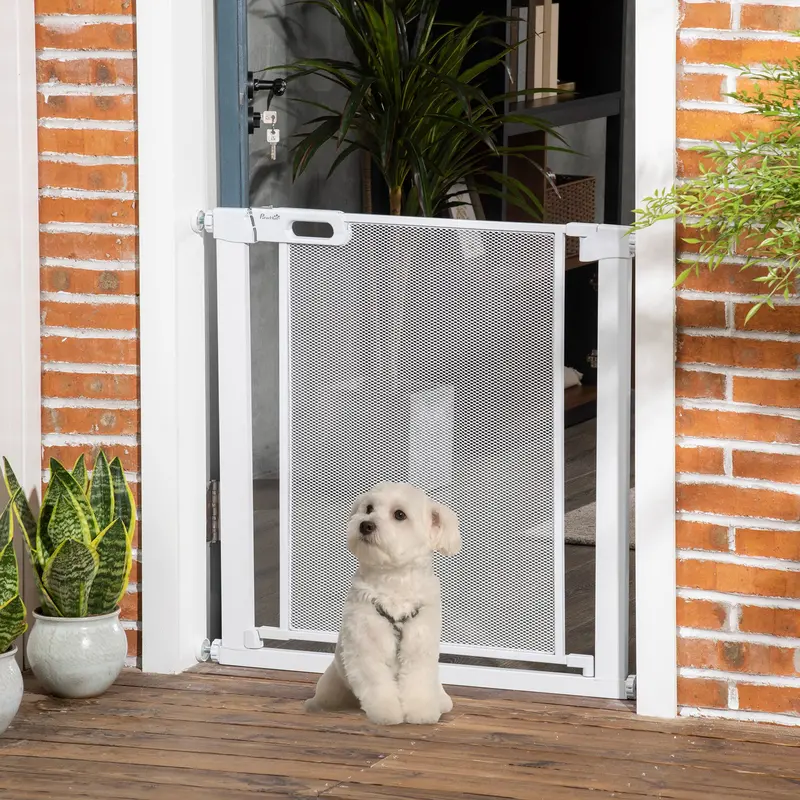 Pawhut Universal Pet Safety Gate – Secure, Tool-Free Mounting For Home And Travel Use 1