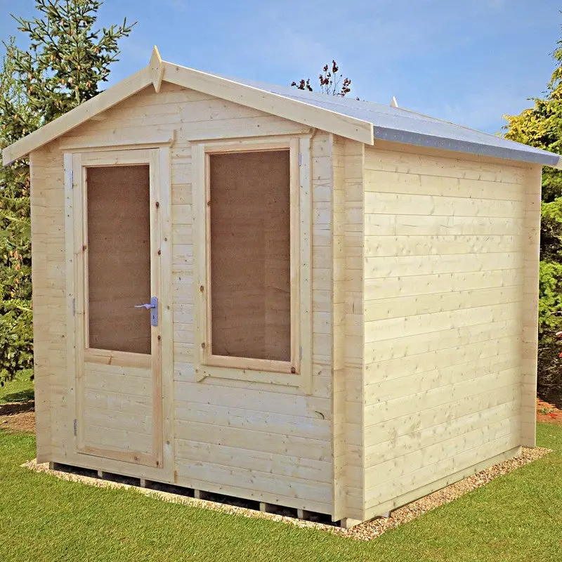 Peckover 7' X 7' 10" Budget Apex Log Cabin – 19Mm Tongue & Groove Cladding 1