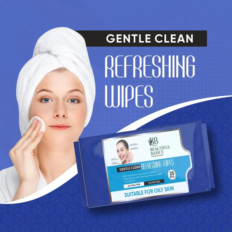 Ph-Balanced Alcohol-Free Facial Wipes – 25-Count Hydrating & Soothing Cleansing Towelettes With Fruit Extracts 1