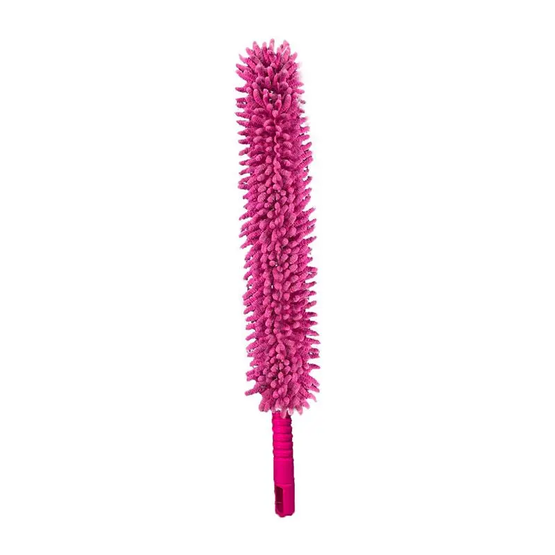 Pink Ergonomic Microfiber Flex Brush – Contoured Handle 1