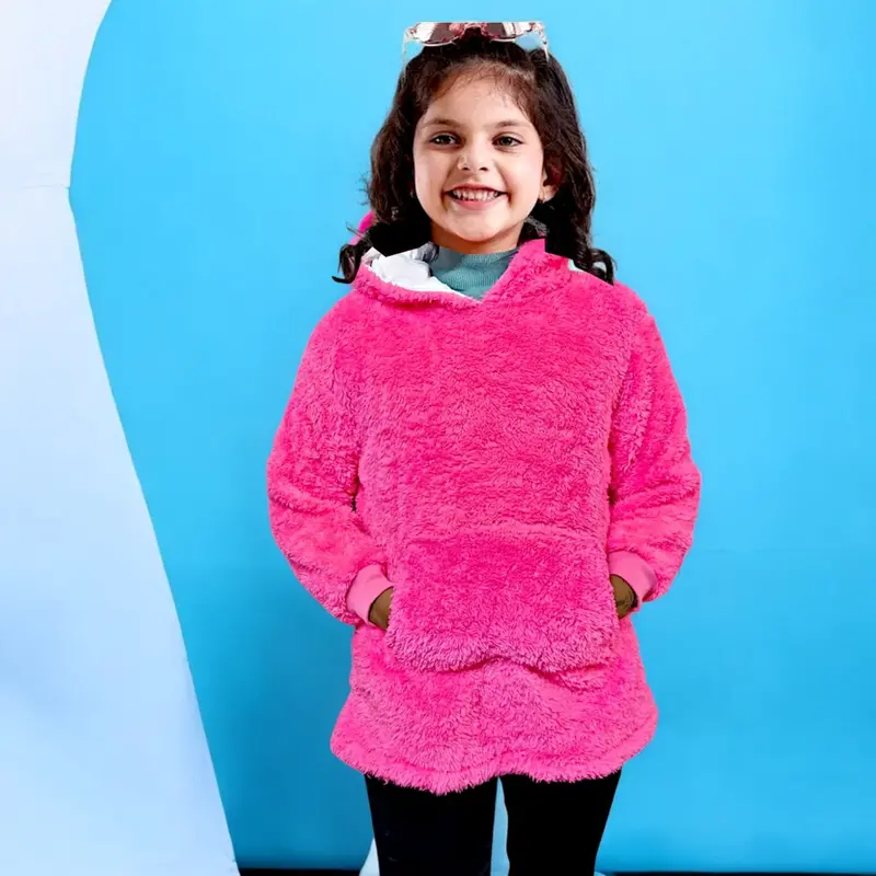 Plush Character Hoodie Jacket For Children – Soft, Themed Outerwear With Built-In Hood & Fun Design 1