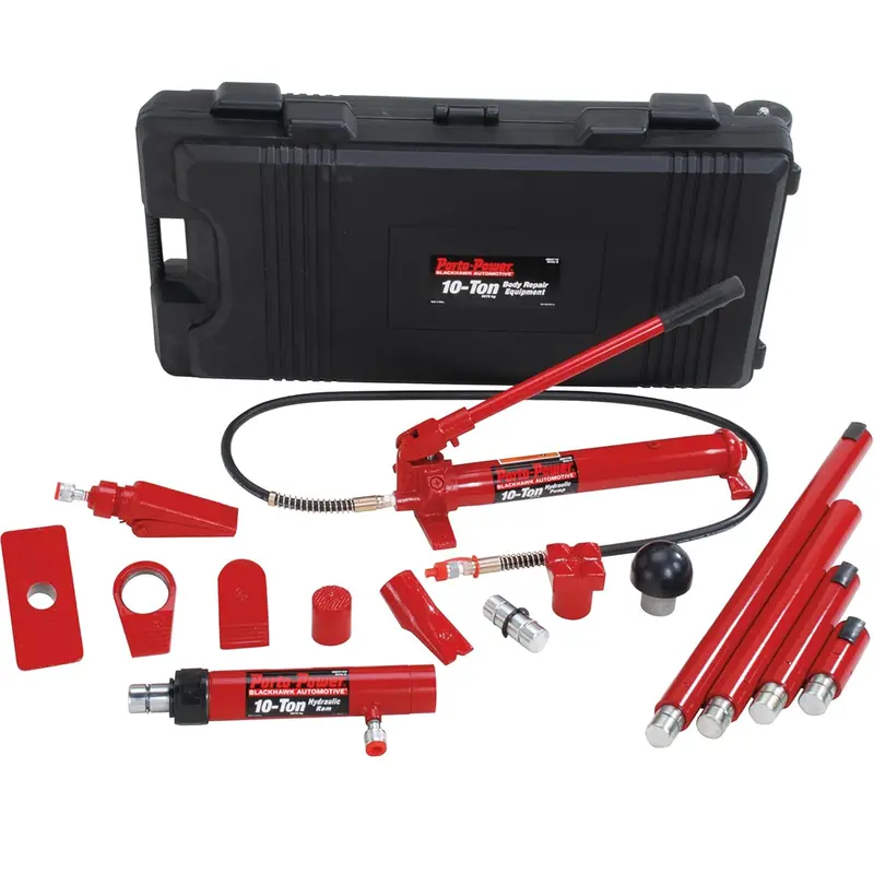 Porto Power B65115 10-Ton Professional Hydraulic Ram Kit For Bodywork 1