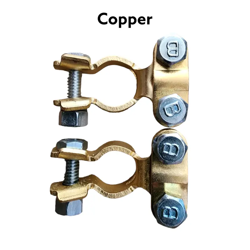Premium Battery Terminal Set — Positive & Negative Pair With Corrosion-Resistant Coating 1