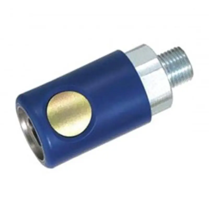Prevost Usi061251S T-Style 1/4" Male Safety Push-Button Coupler 1