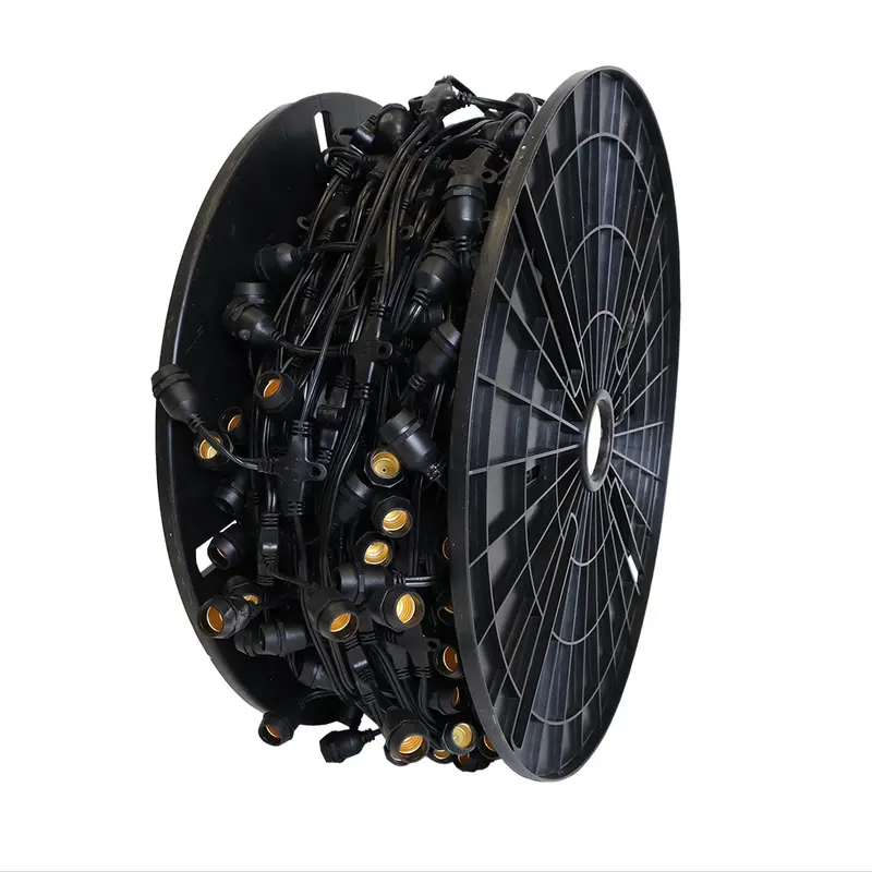 Pro Guide Spt-2 Patio Light Cord – 330 Feet, E17 Sockets, 12-Inch Spacing 1